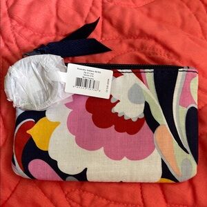 Vera Bradley Navy Floral ID Pouch